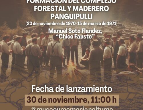 Campaña publicación autogestionada del libro:  Vivir de pie: del grito de Carranco a la formación del Complejo Forestal y Maderero Panguipulli